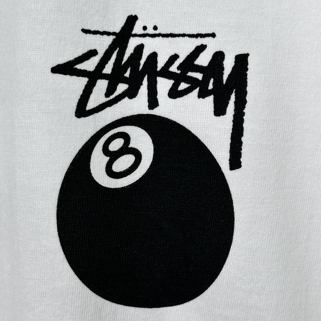Stussy 8 Ball Pigment Dyed T-Shirt ''white'（1905022）