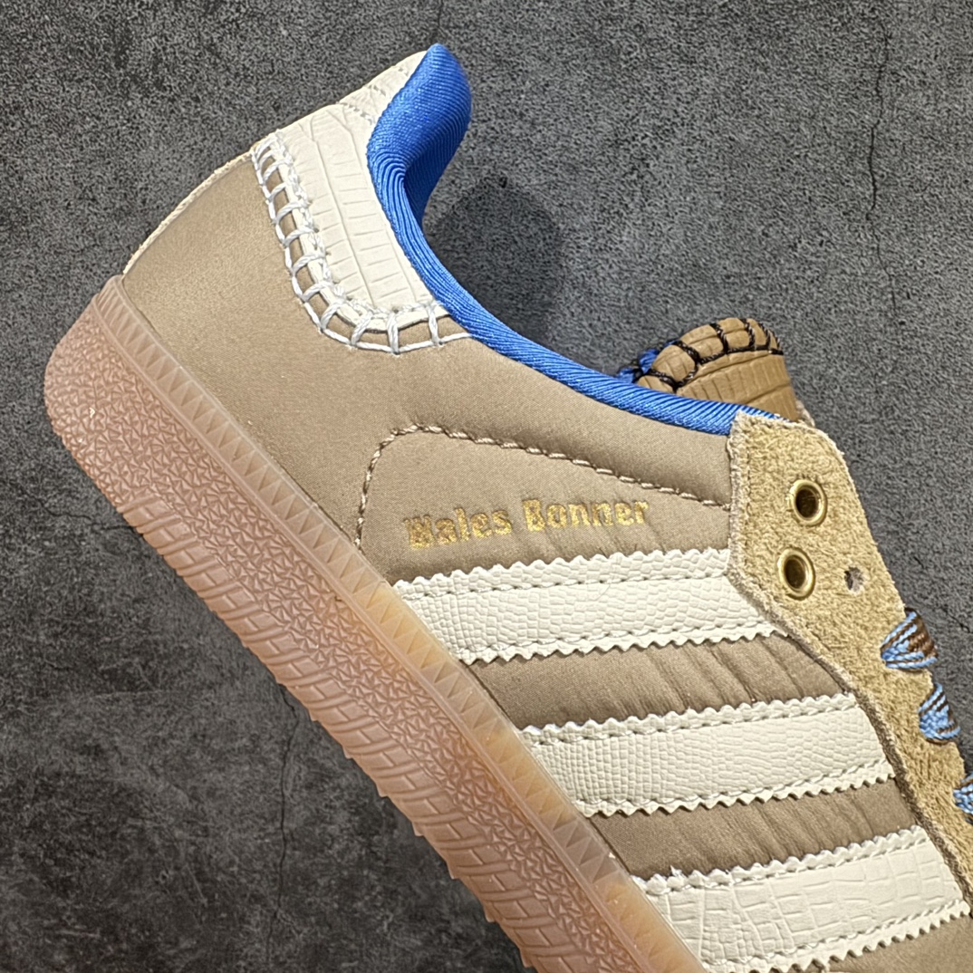 Wales Bonner × adidas Originals Nylon Samba "Desert/Wonder White/Ash Blue"（IH3261）