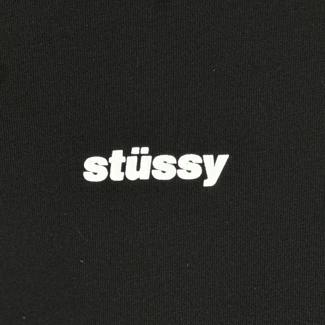 Stüssy Wave Short Sleeve Crew 'BLACK'（1140347）