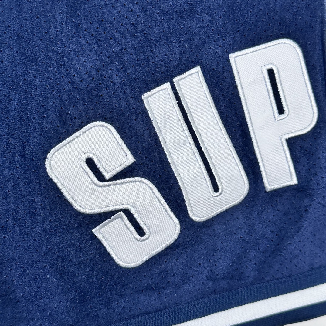 Supreme Ultrasuede Mesh Short "Navy"（SUP-SS24-281-2）