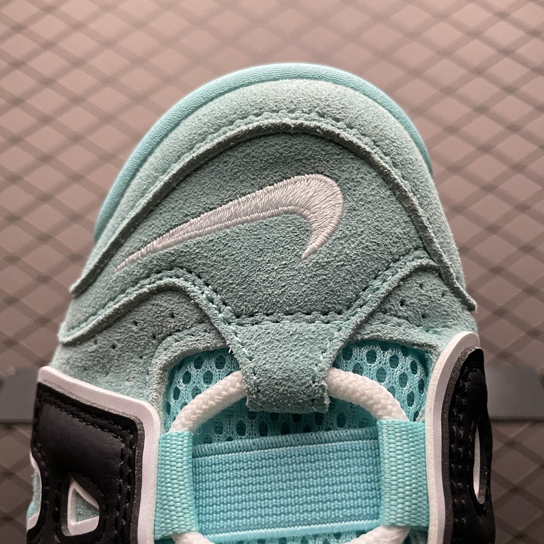 NIKE AIR MORE UPTEMPO GS "LIGHT AQUA / BLACK / WHITE"（415082-403）