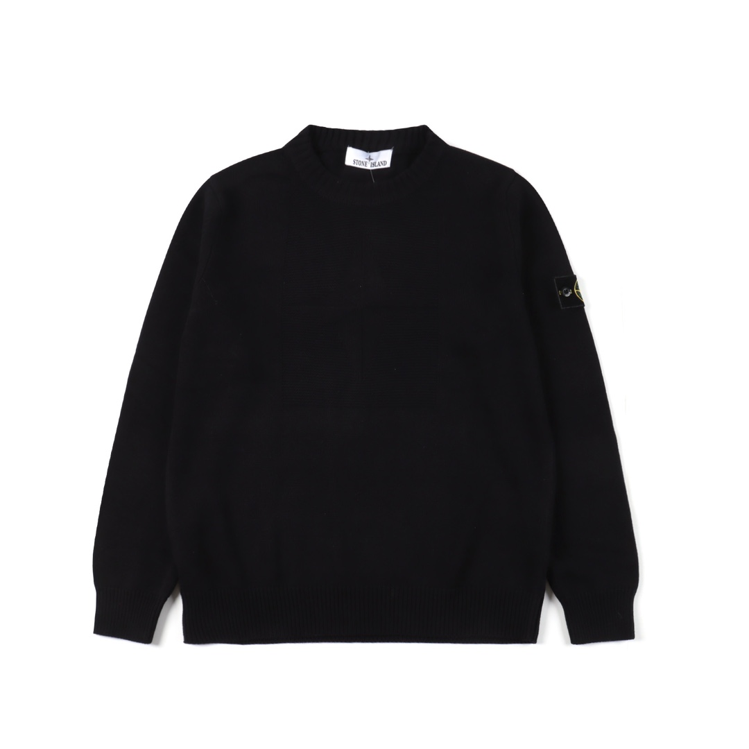 STONE ISLAND emblem knitted sweatshirt(7115528A2-V0020) STONE ISLAND emblem knitted sweatshirt(7115528A2-V0020)