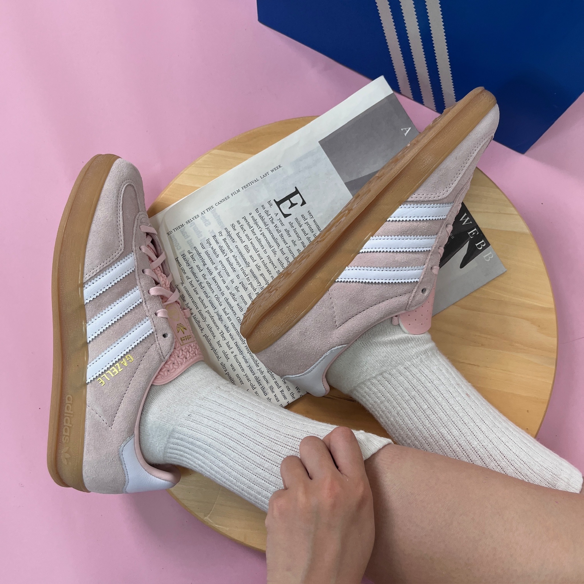 Adidas Gazelle Indoor 粉色空間焦糖底【IH5484】