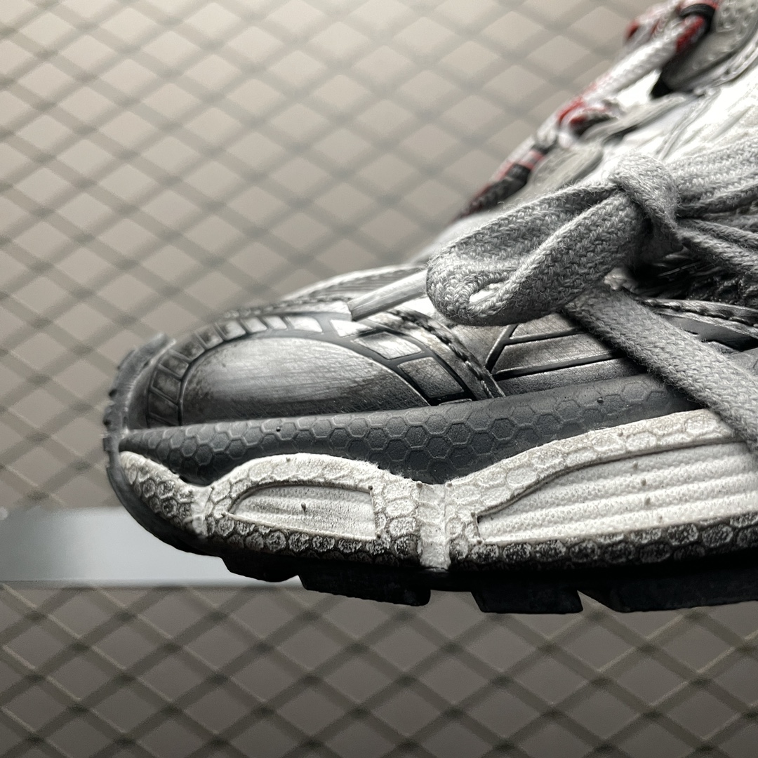 BALENCIAGA 3XL Sneaker "Grey/White/Red"（734734W3XL51219）