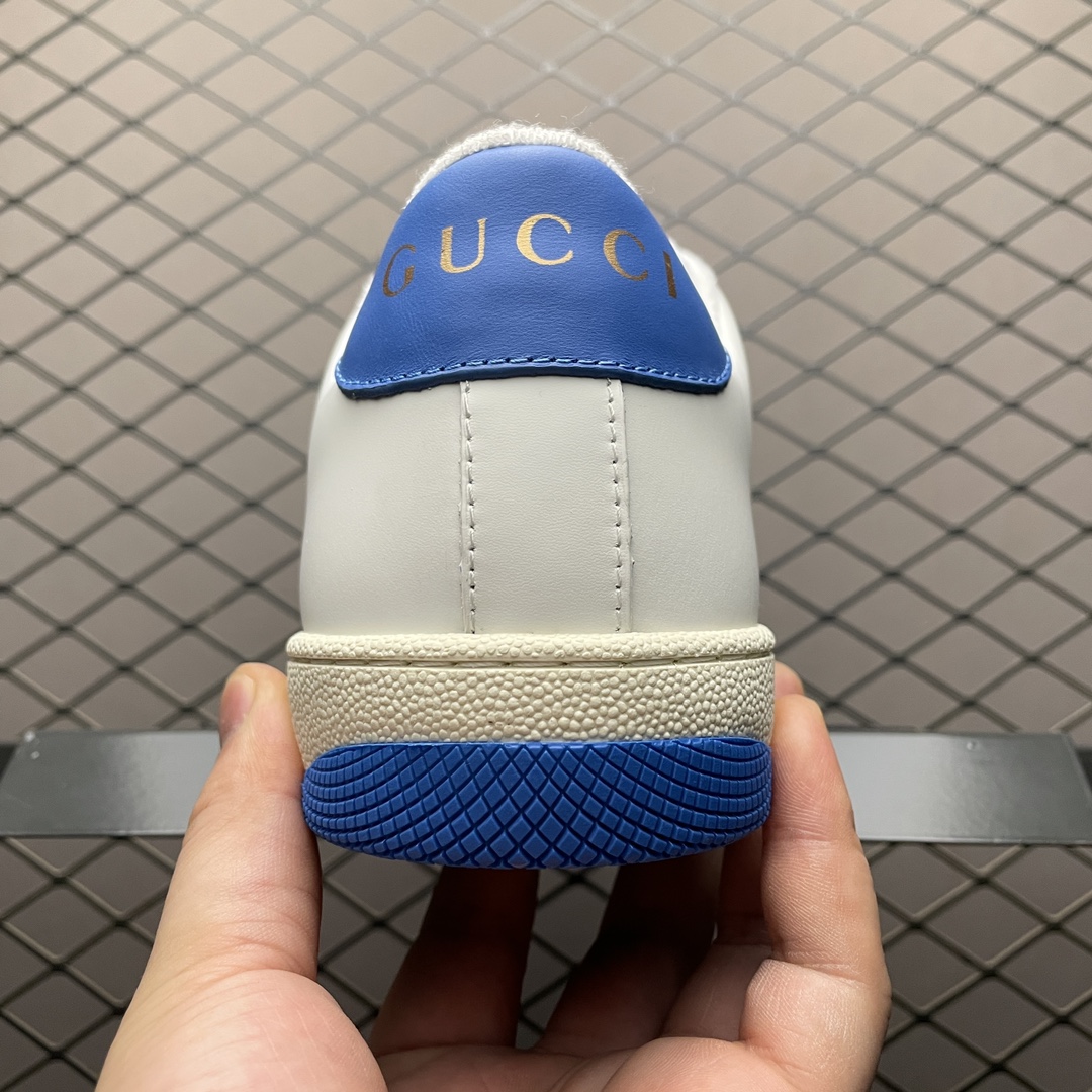 Gucci Screener Smooth Leather Sneakers（765054AACV89055）