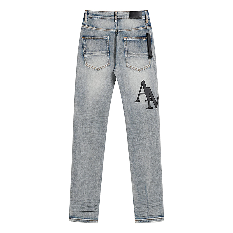 AMIRI Off-set logo jeans (AMDNSY11141）