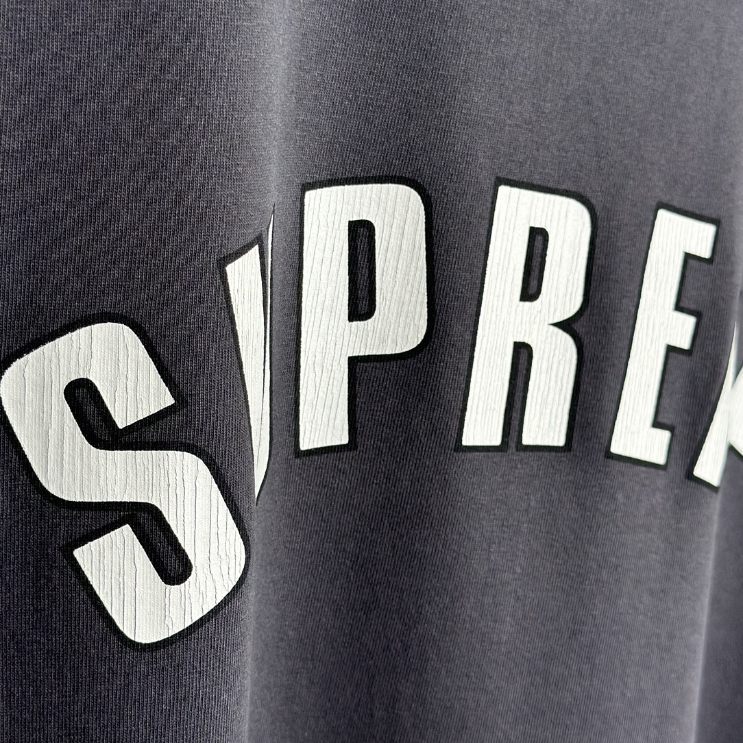 Supreme Cracked Arc S/S Top "Black"（SUP-SS24-055）