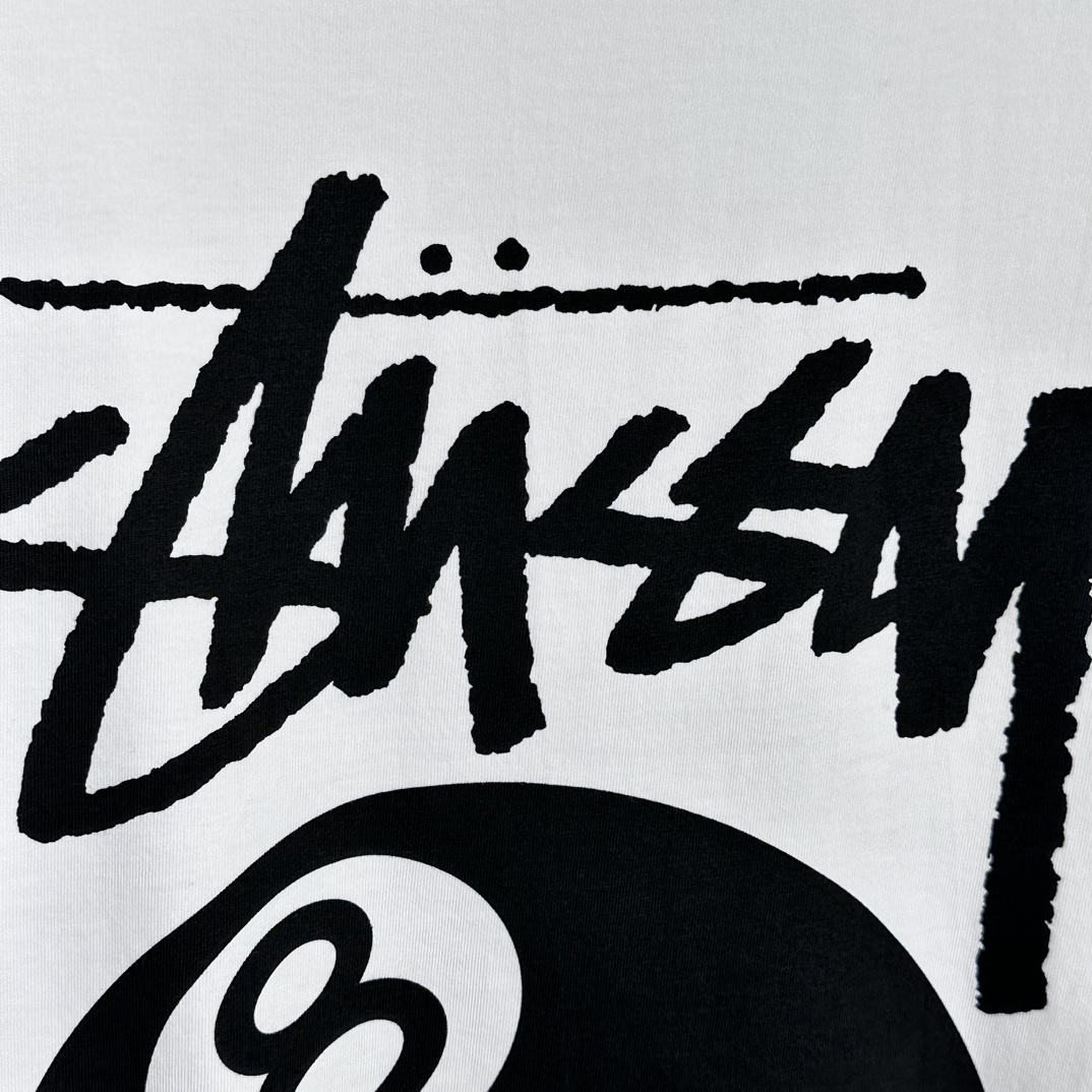 Stussy 8 Ball Pigment Dyed T-Shirt ''white'（1905022）