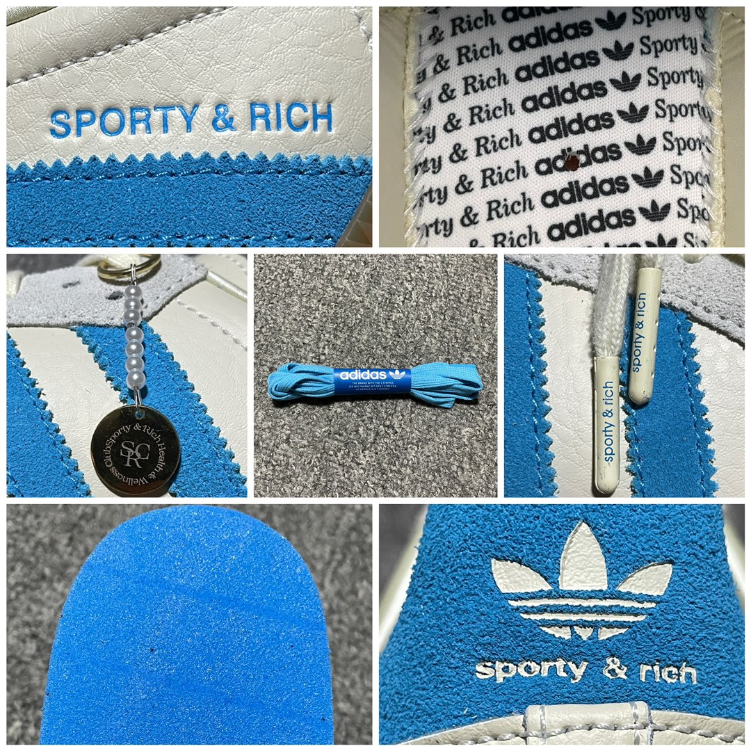 Sporty & Rich × adidas Samba OG "Cream White"（IE7096）