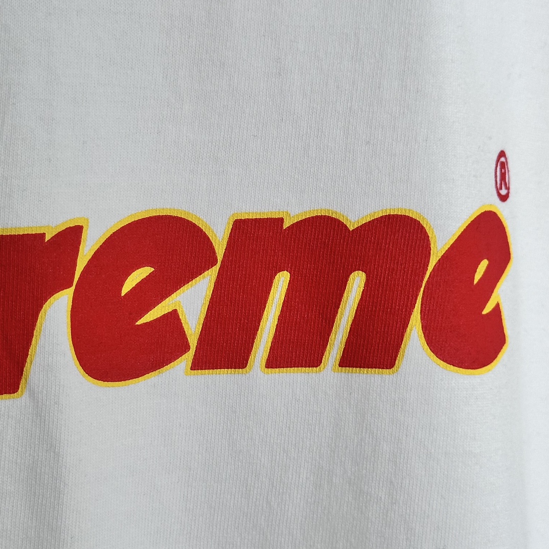 Supreme Pinline Tee White（SUP-SS24-153）