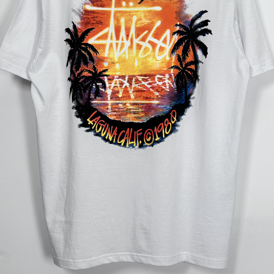 Stussy Sunset Tee "white"（1905062-1）