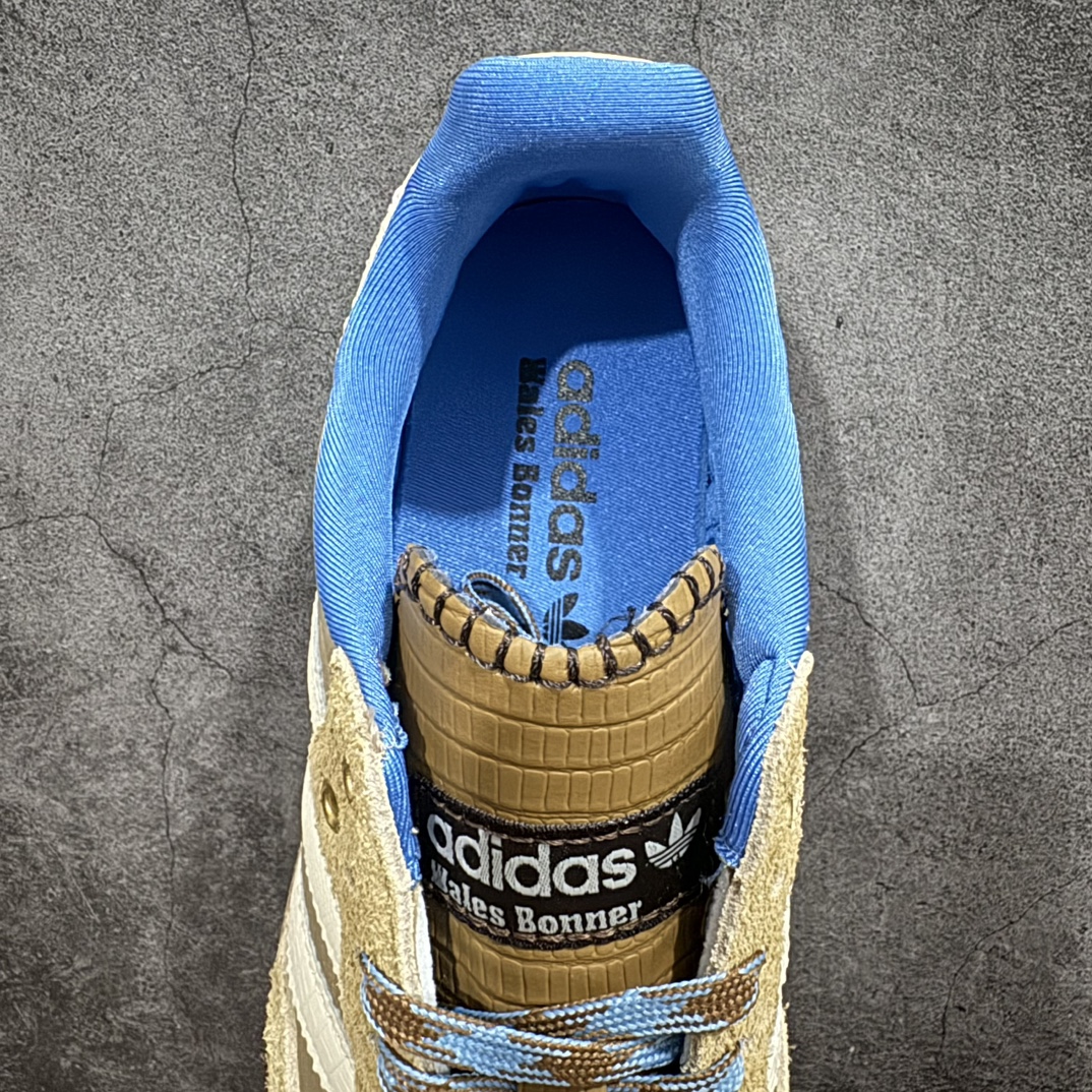 Wales Bonner × adidas Originals Nylon Samba "Desert/Wonder White/Ash Blue"（IH3261）