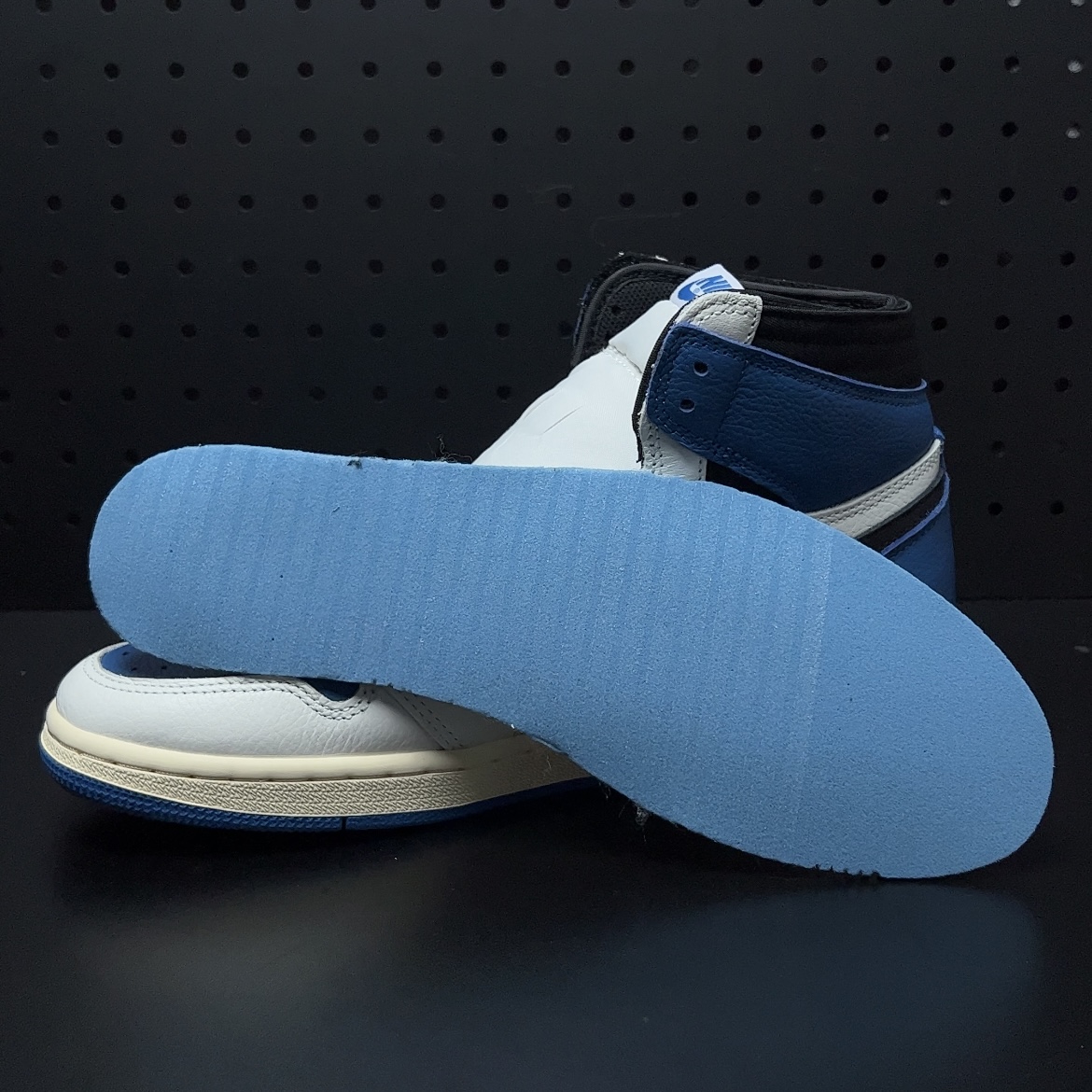 Travis Scott × Fragment × Nike Air Jordan 1 Retro High OG SP "Military Blue"  (DH3227-105)