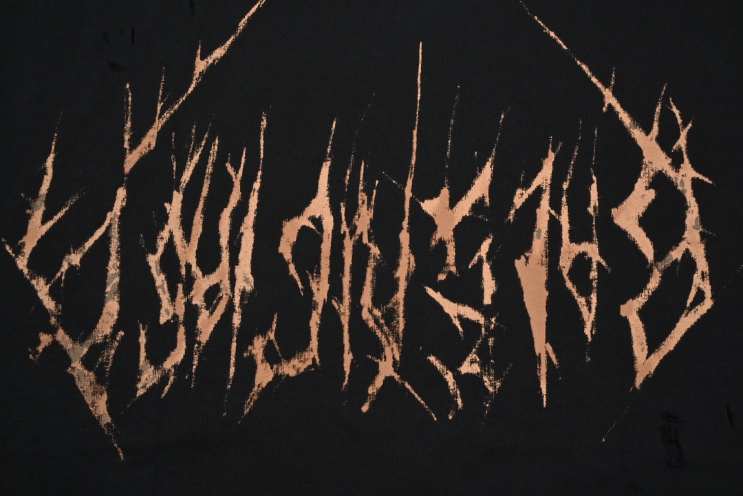 PARIS MOON UPSIDE DOWN Tシャツ オーバーサイズ で 杢ブラック(698811TOVT31055）