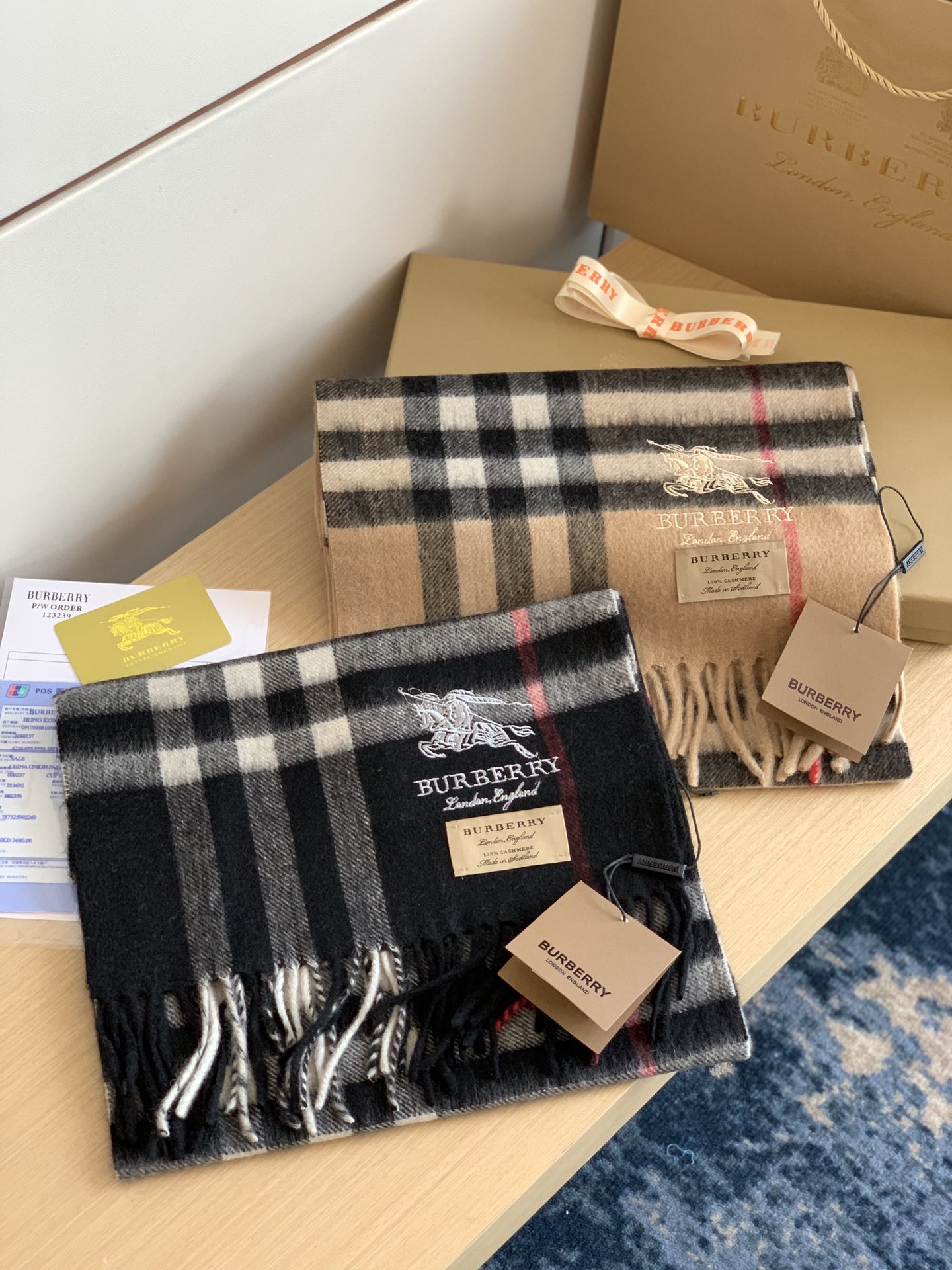 Classic check hotsell burberry scarf