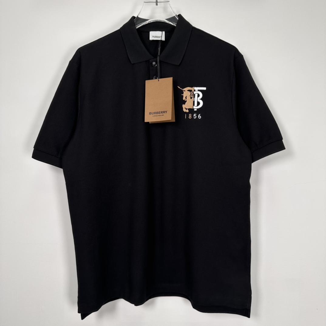 Burberry War horse knight embroidered logo T-shirt（8025775）