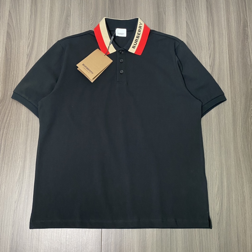Burberry Letter casual polo neck T-shirt（80392651 ）
