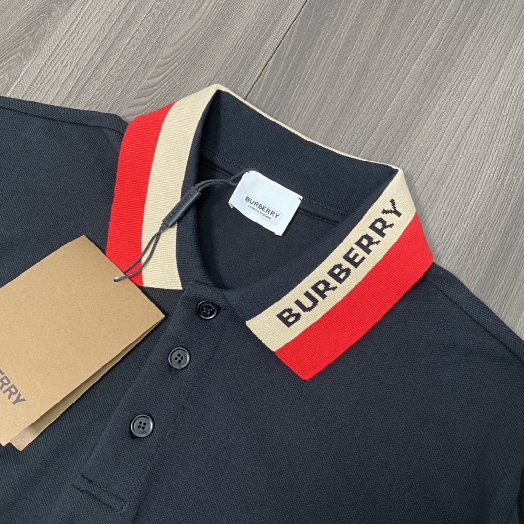 Burberry Letter casual polo neck T-shirt（80392651 ）