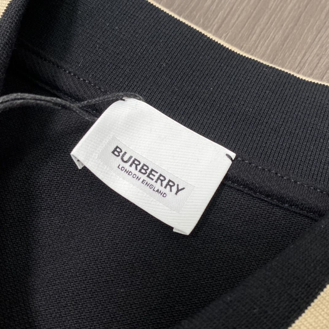 Burberry Letter casual polo neck T-shirt（80392651 ）