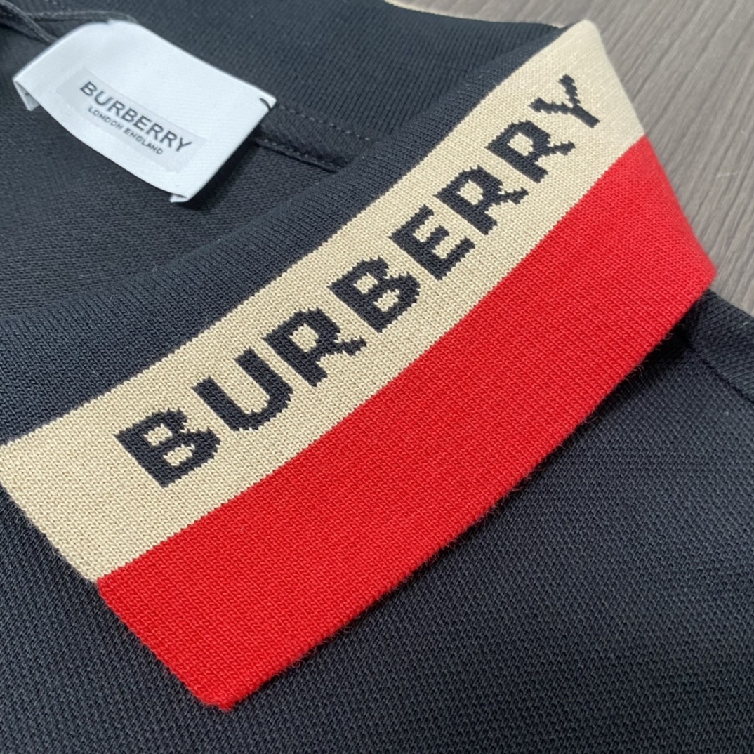 Burberry Letter casual polo neck T-shirt（80392651 ）