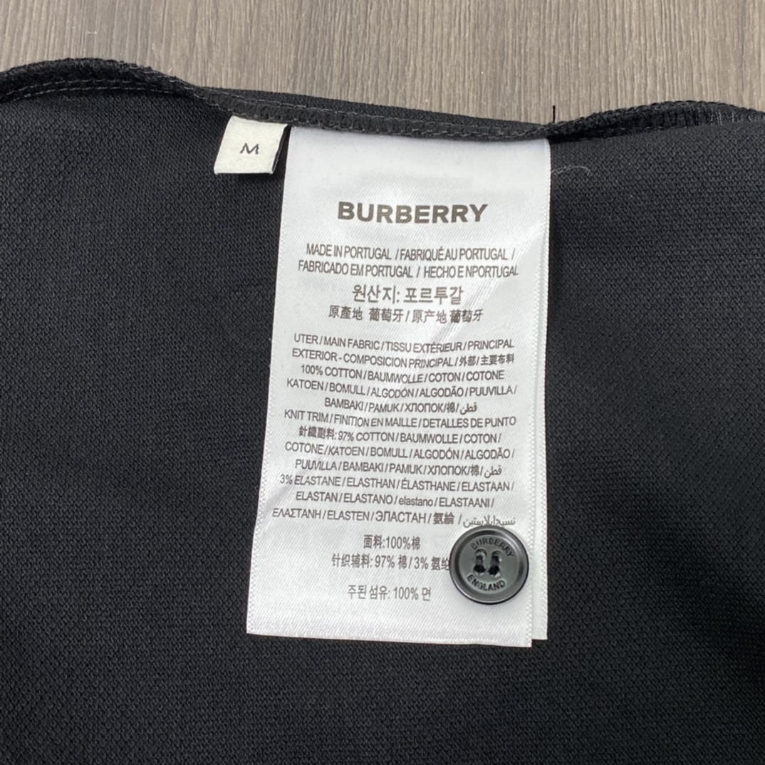 Burberry Letter casual polo neck T-shirt（80392651 ）