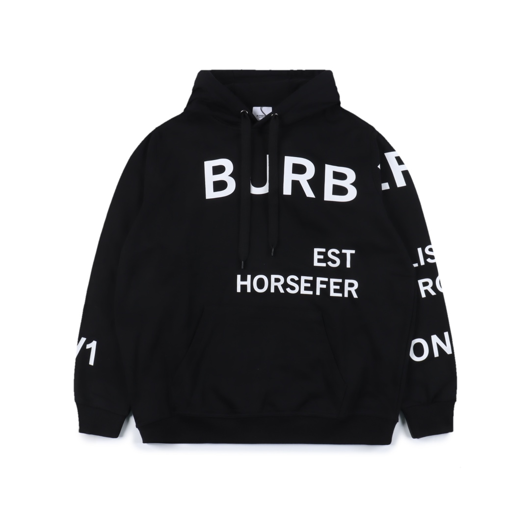 Burberry SS22 Horseferry letter print hooded sweatshirt（80407671）