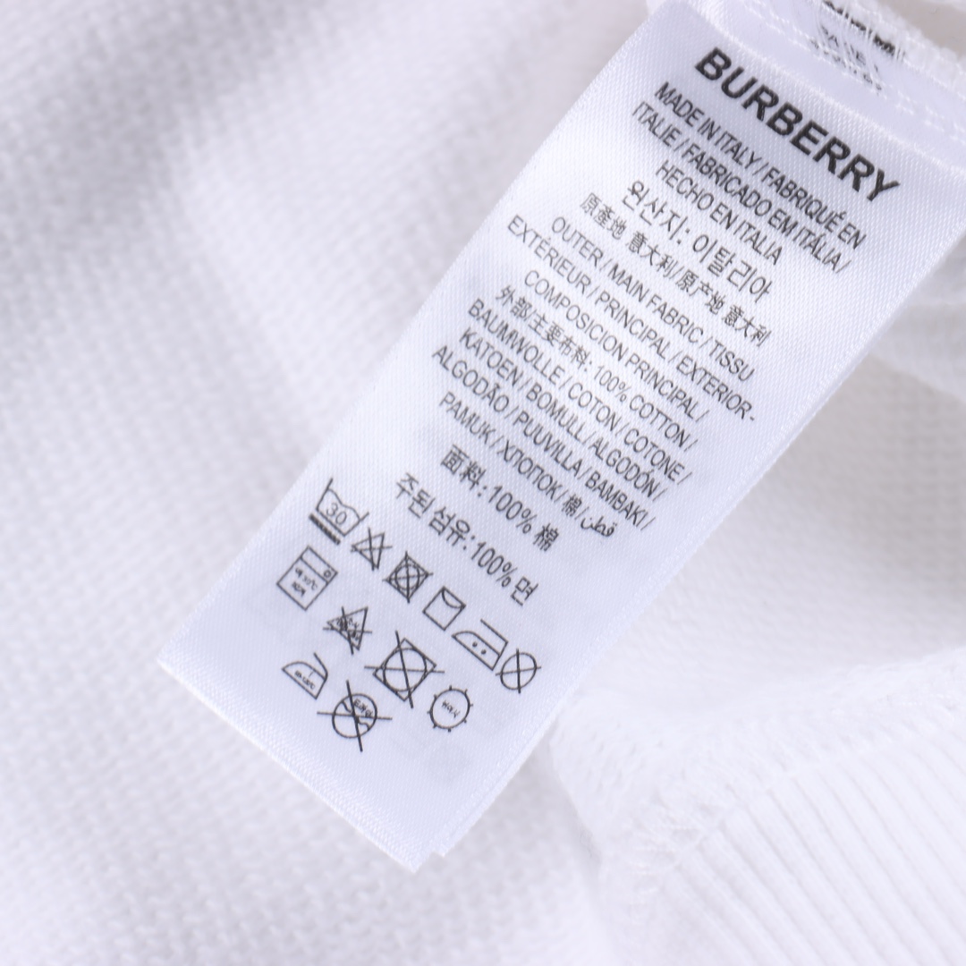 Burberry SS22 Horseferry letter print hooded sweatshirt "White"（80487491）