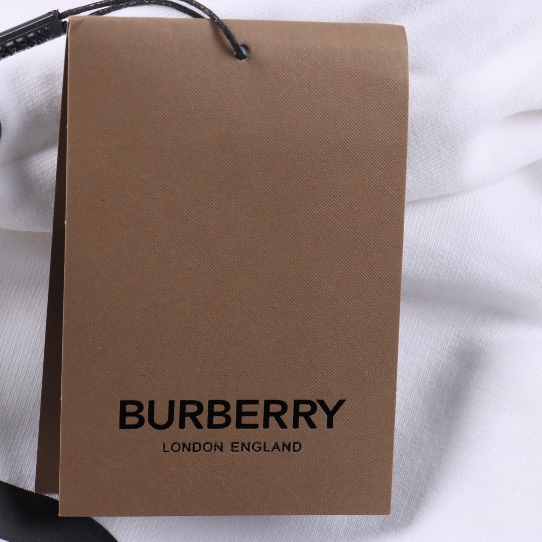Burberry SS22 Horseferry letter print hooded sweatshirt "White"（80487491）