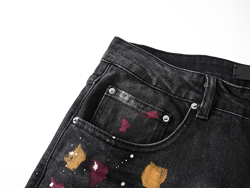 Amiri Men's Black Painter Skinny-Fit Jeans (AMDNSY1134）
