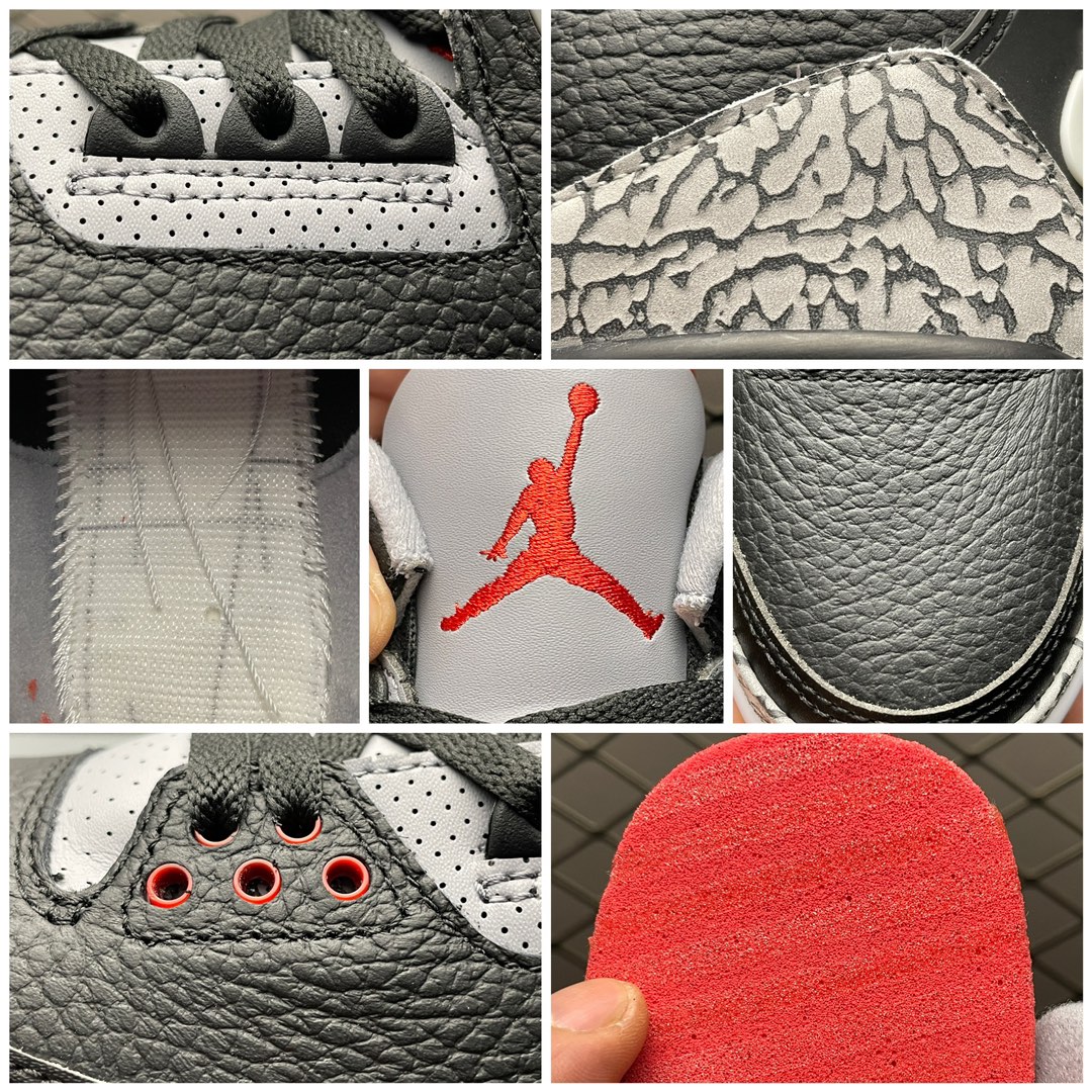 Nike Air Jordan 3 Retro OG "Black Cement"（854262-001）