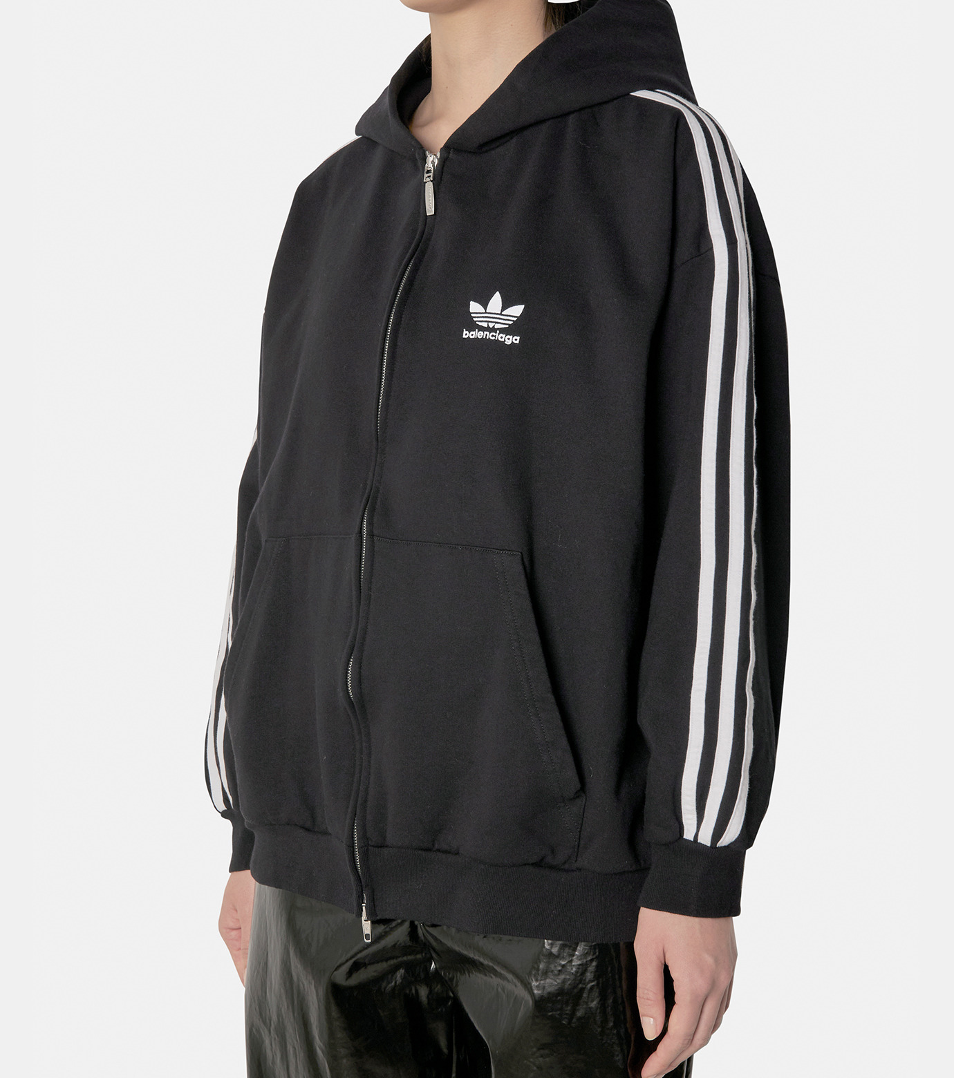バレンシアガ - BALENCIAGA | Adidas Zip-Up Hoodie-Black-Sの ...