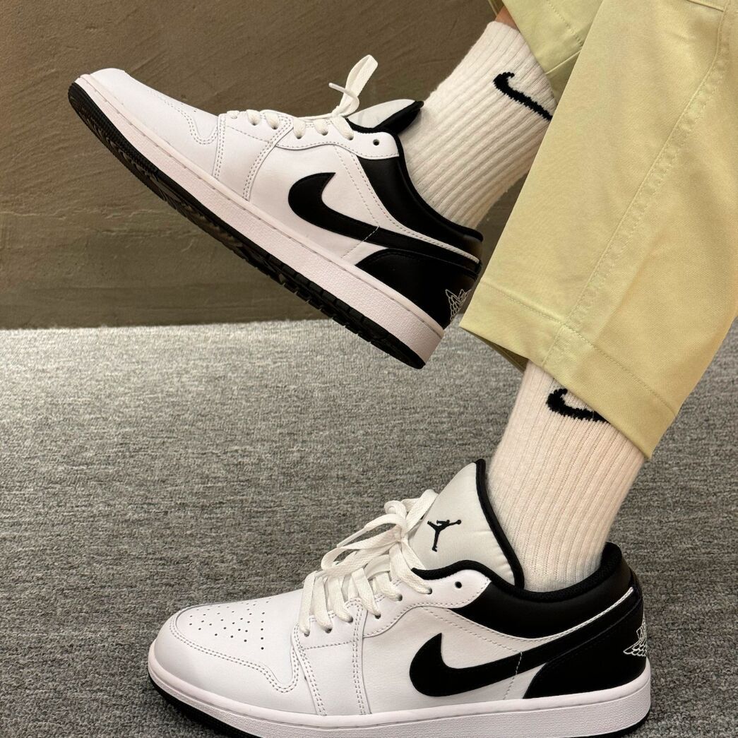 NIKE AIR JORDAN 1 LOW white/black-wht 553558-132 スニーカー AJ1 ホワイト ブラック オルカ - メルカリ
