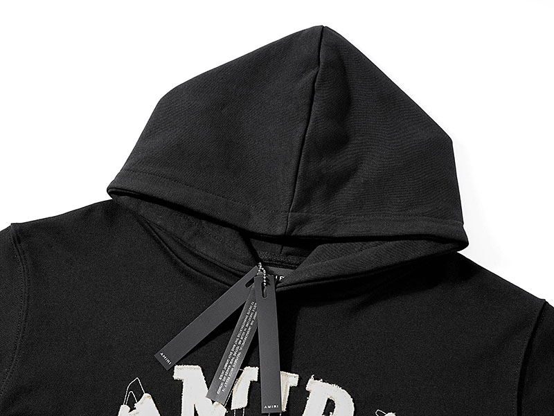 AMIRI hoodie Bones(AMJYHD1001 001 BLAC）