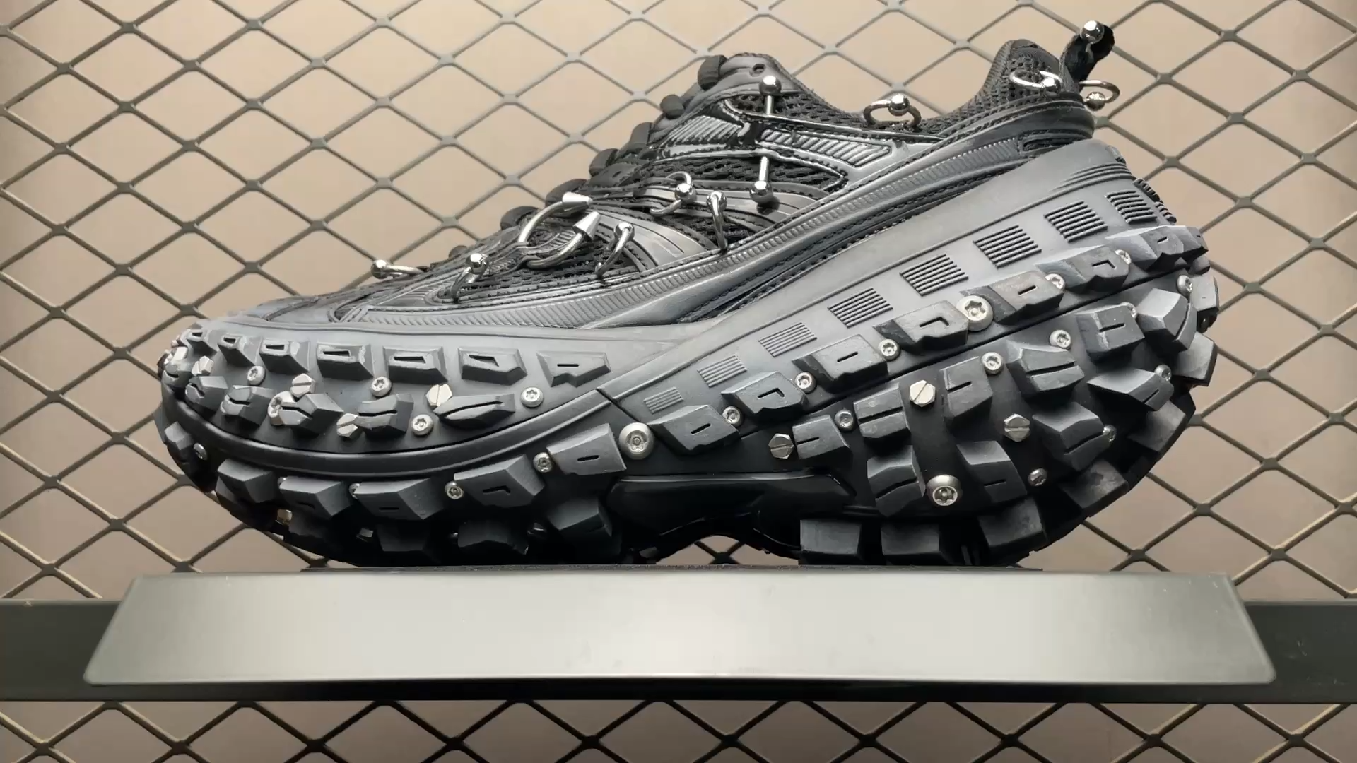 BALENCIAGA Bouncer (Defender) Screw Sneaker With Piercings