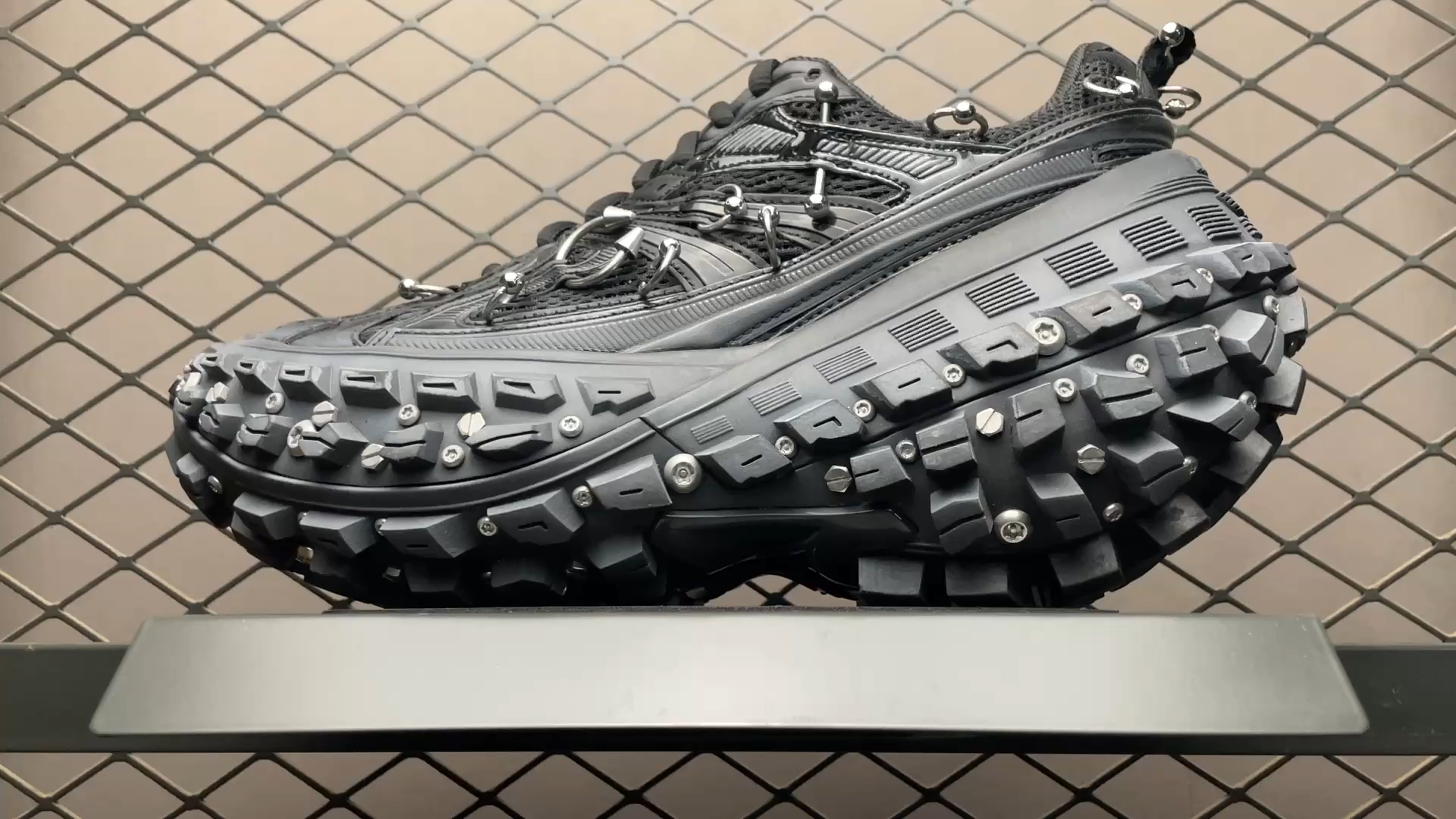 BALENCIAGA Bouncer (Defender) Screw Sneaker With Piercings BALENCIAGA Bouncer (Defender) Screw Sneaker With Piercings