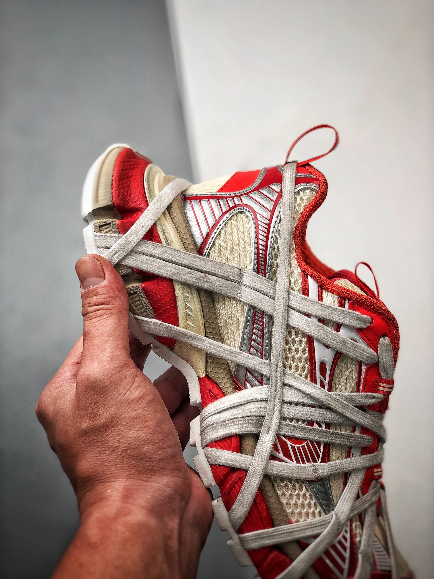 BALENCIAGA 24SS 3XL Extreme Lace Sneakers *ORANGE Series（778697W3XLL7597）