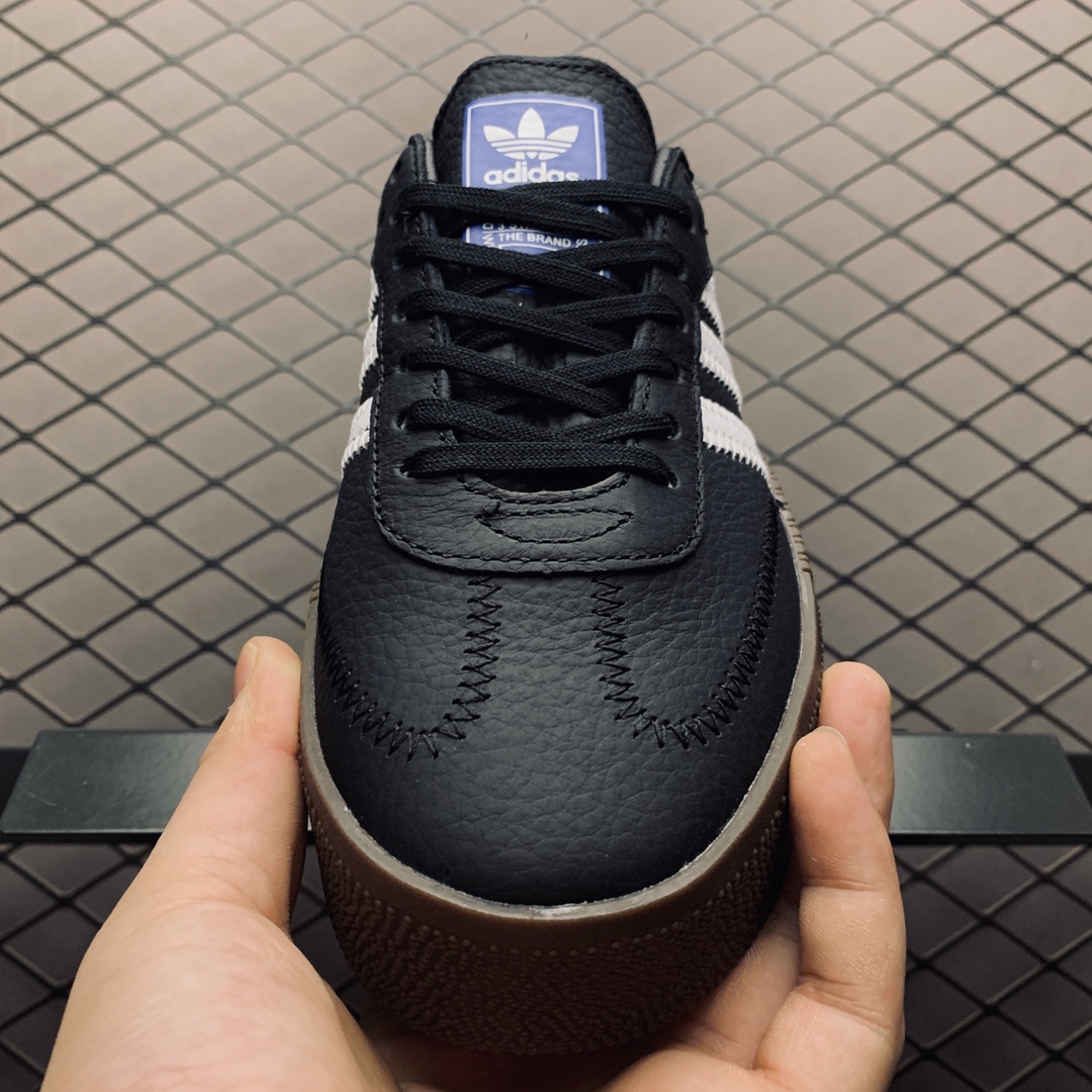 adidas Sambarose Black White Gum (Women's)（B28156）