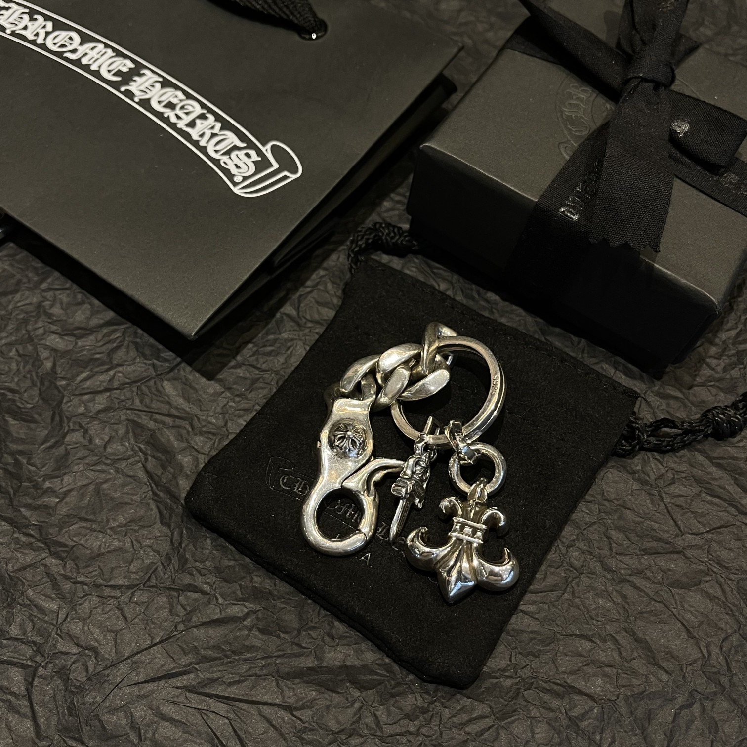 CHROME HEARTS key ring （CHROME HEARTS 176）
