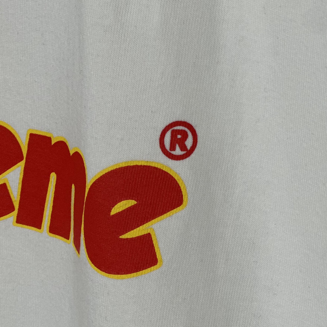Supreme Pinline Tee White（SUP-SS24-153）