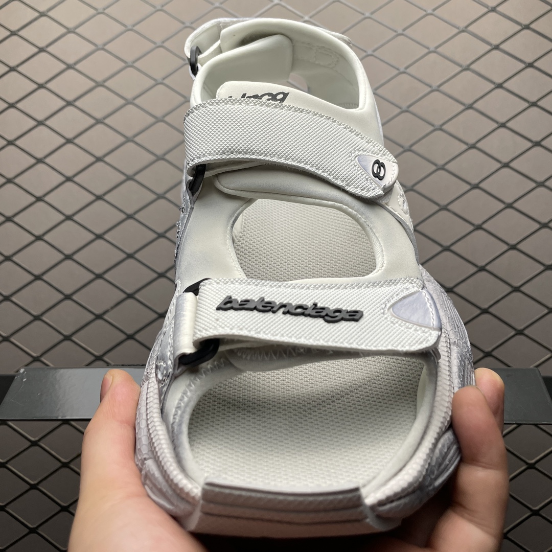 Balenciaga white men's 3XL sandals（786959W3XLT9191）