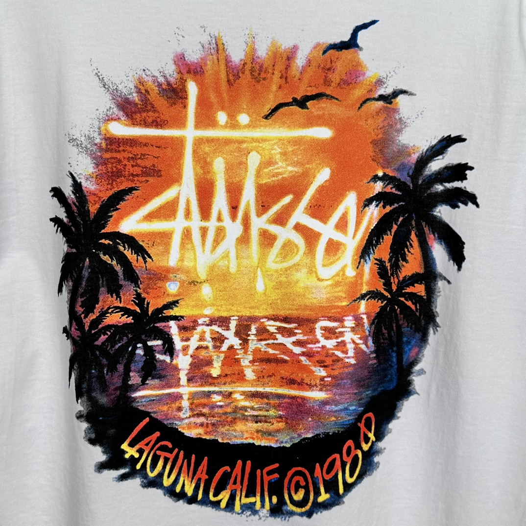 Stussy Sunset Tee "white"（1905062-1）