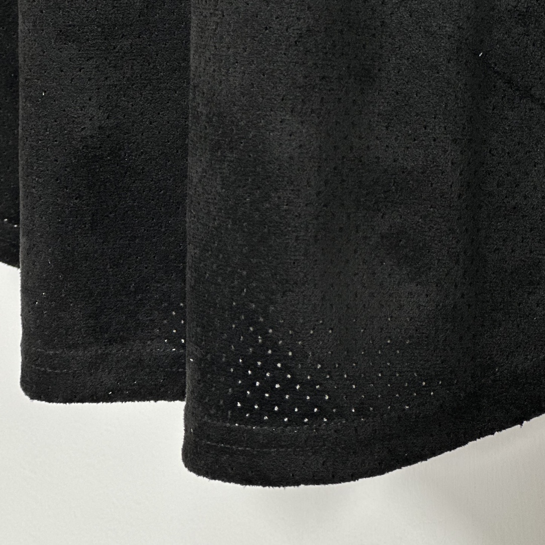 Supreme Ultrasuede Mesh Baseball Jersey "Black"（SUP-SS24-278-2）