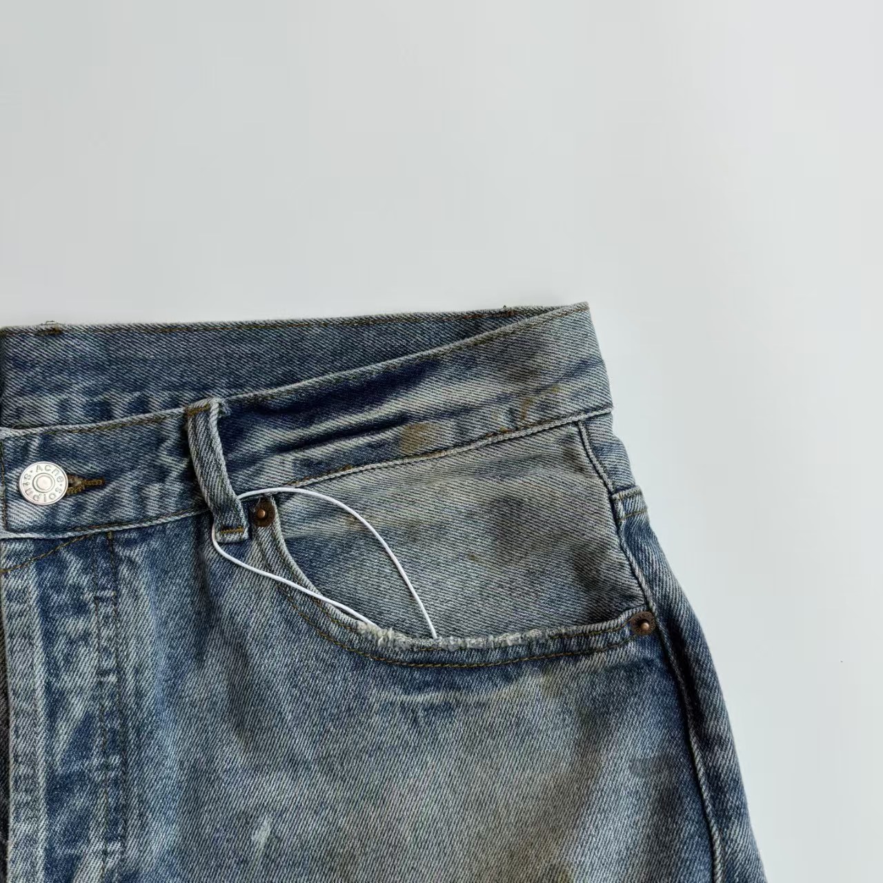 Acne Studios Super baggy fit jeans - 2023M - Light blue (B00343-228）