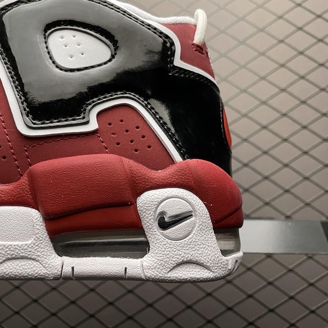 シュプリーム バスケットボールシューズ/Supreme × Nike Air More Uptempo "White/Red"(921948-600)