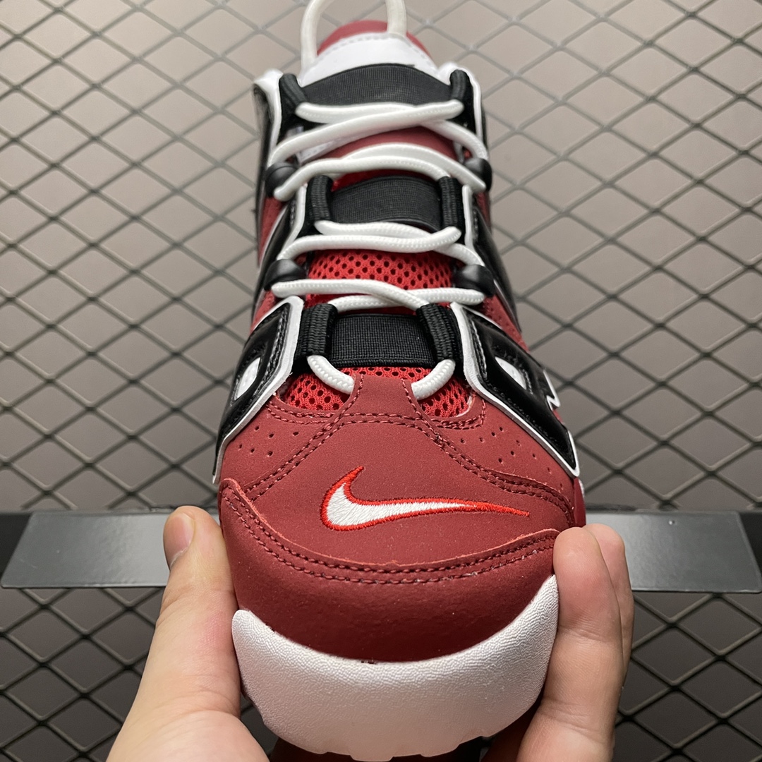 シュプリーム バスケットボールシューズ/Supreme × Nike Air More Uptempo "White/Red"(921948-600)