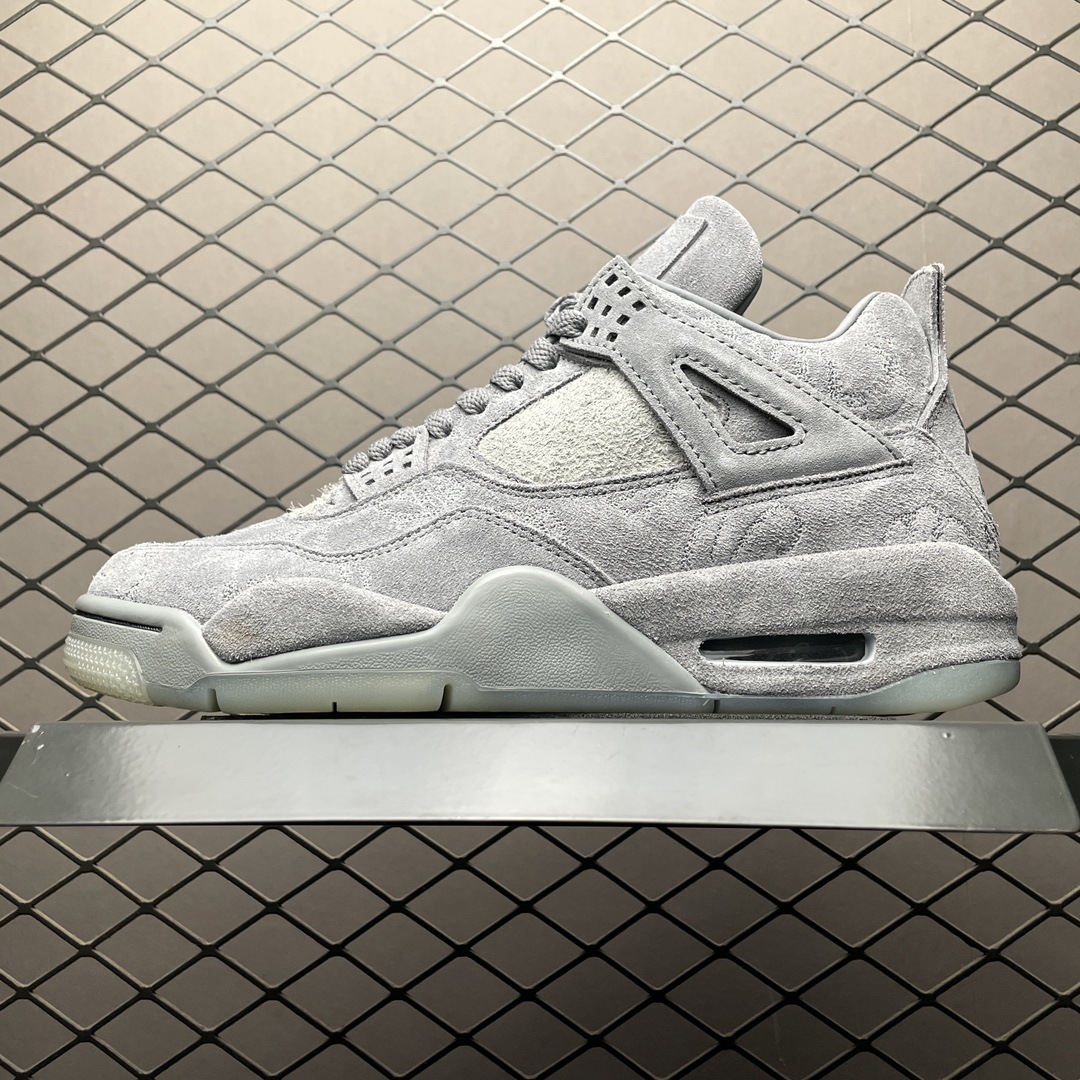 KAWS × Nike Air Jordan 4 Retro "Grey" （930155-003）