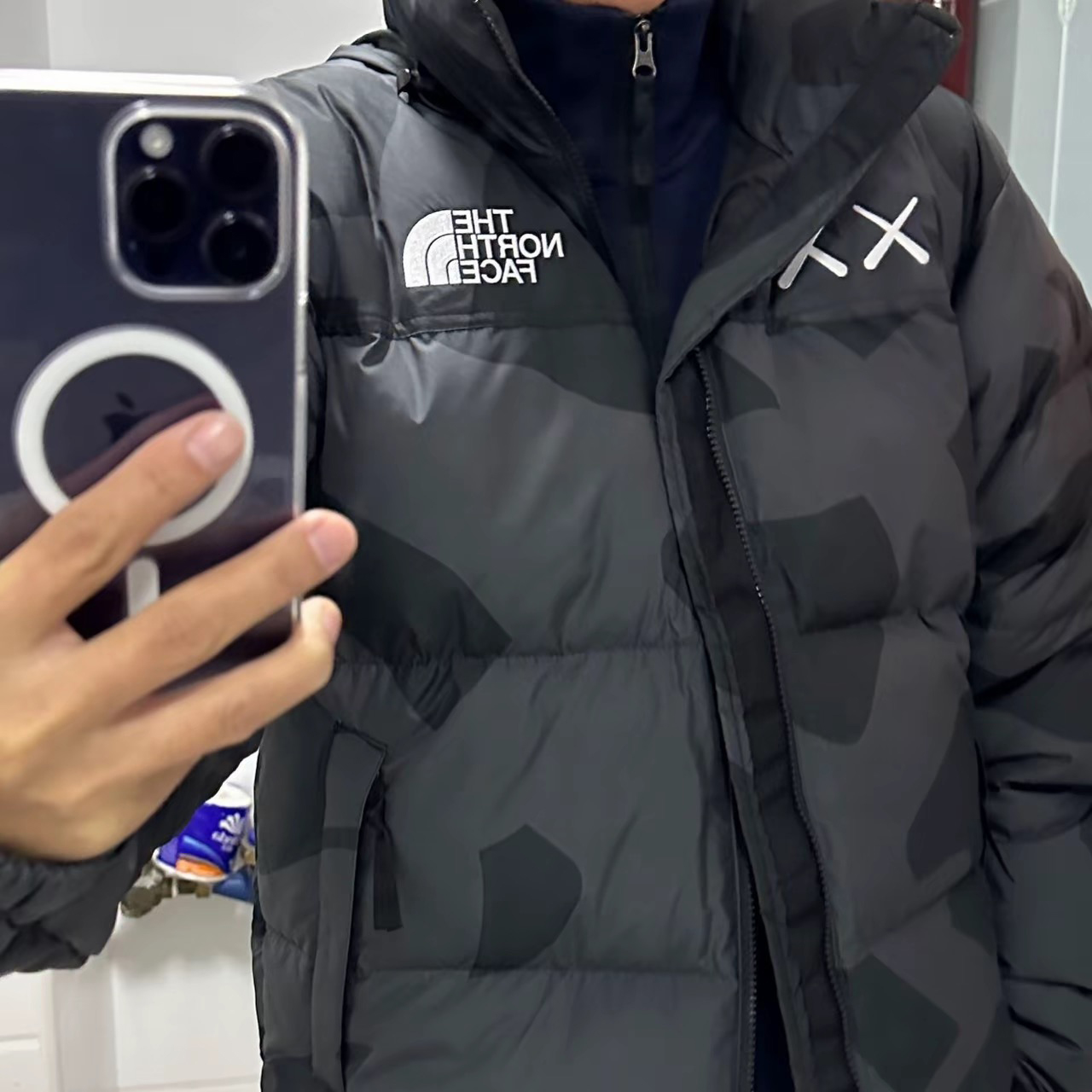 THE NORTH FACE x XX Kaws joint model FW22 1996 Nuptse Jacket