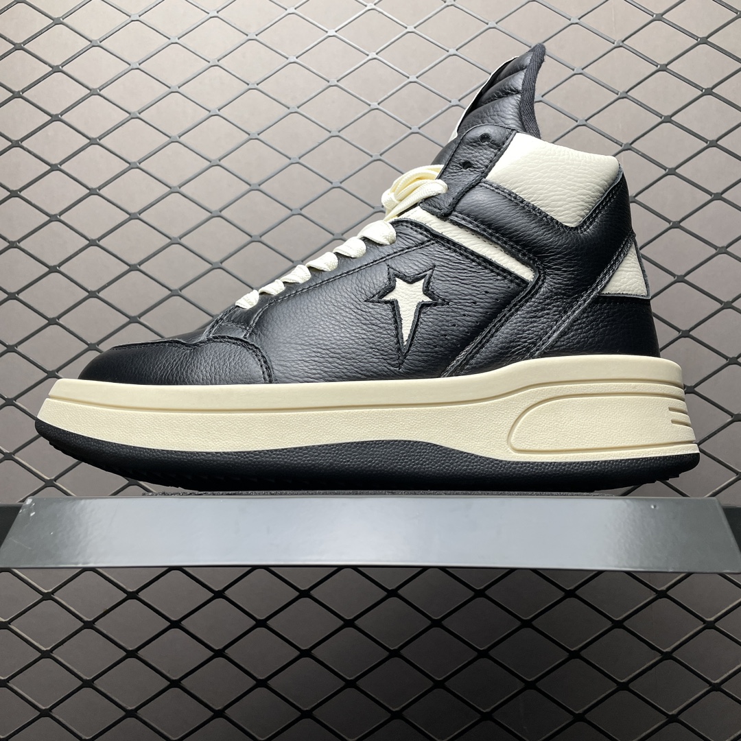 Converse TURBOWPN Mid Rick Owens DRKSHDW Oyster BLACK (A03945C)