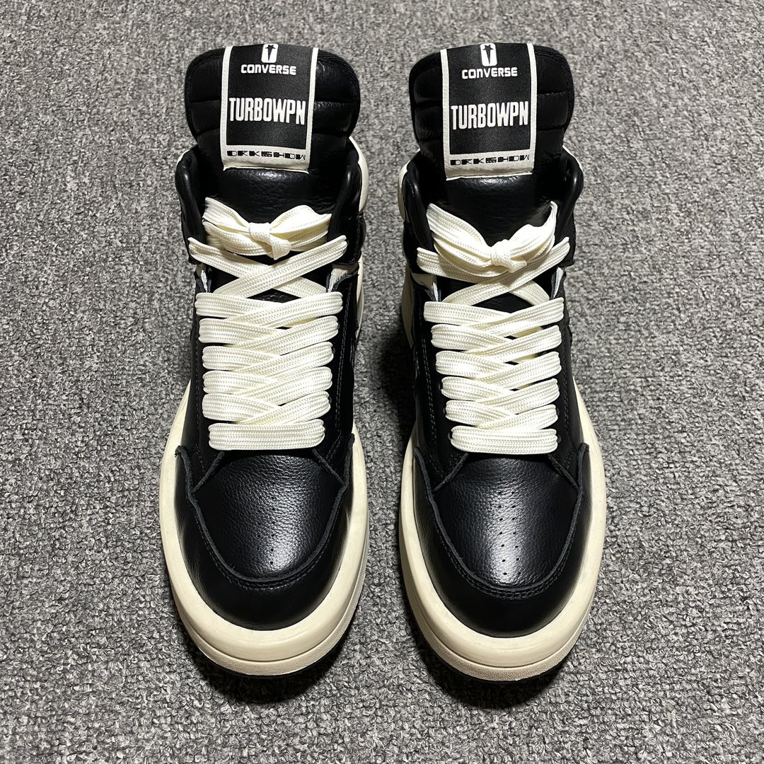 Converse TURBOWPN Mid Rick Owens DRKSHDW Oyster BLACK (A03945C)