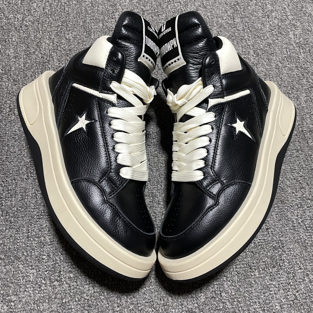 Converse TURBOWPN Mid Rick Owens DRKSHDW Oyster BLACK (A03945C)